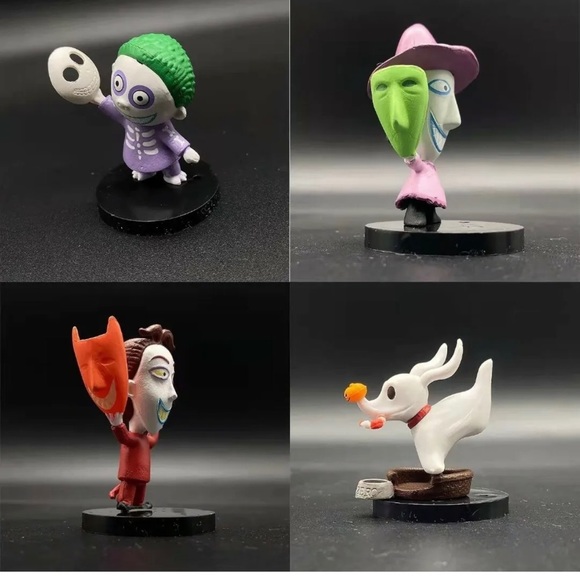 The Nightmare Before Christmas Action Figures 10 pieces new Jack Skellington - Picture 6 of 7